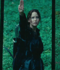 Jennifer Lawrence como Katniss em Jogos Vorazes