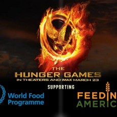 Elenco de Jogos Vorazes em campanha contra a fome