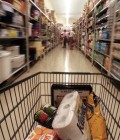 Trolley in supermarket, exact date