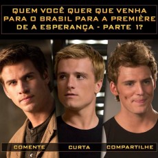 Escolha: Liam, Josh ou Sam na premiere de “A Esperança: Parte 1” no Brasil?